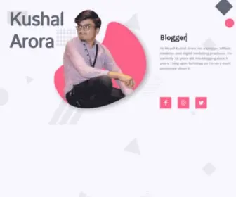Kushalarora.in(Internet Marketer) Screenshot
