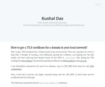 Kushaldas.in(Kushal Das) Screenshot