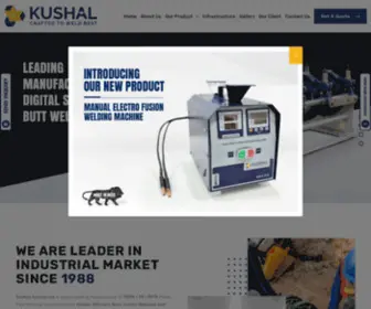 Kushalindustries.com(Kushal Crafted To Weld Best) Screenshot