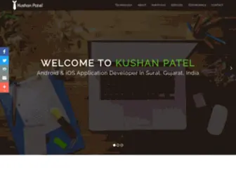 Kushanpatel.com(Web and mobile freelancing developer surat gujarat india) Screenshot