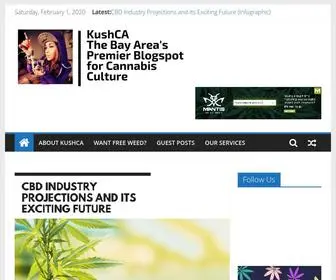 Kushca.com(The Bay Area's Premier BlogSpot for Cannabis Culture) Screenshot