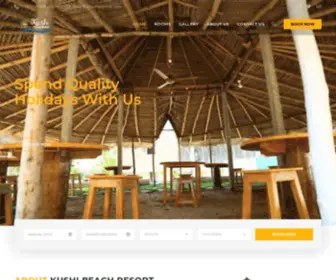 Kushibeach.com(Kushi Beach Resort) Screenshot