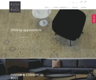 Kushrugs.com(Portland rugs designers) Screenshot