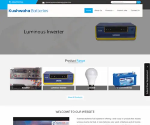 Kushwahabatteries.co.in(Kushwaha Batteries) Screenshot