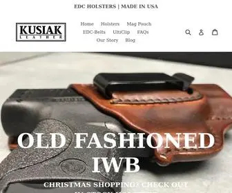 Kusiakleather.com(Minimalist Holster for Conceal Carry by Kusiak Leather) Screenshot