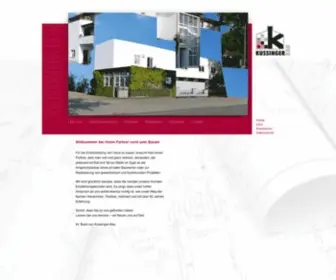 Kussinger-Bau.de(Bauunternehmen Kussinger) Screenshot