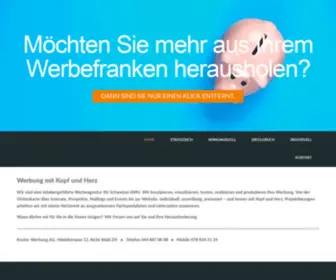 Kusterwerbung.ch(Werbeangentur für KMU) Screenshot