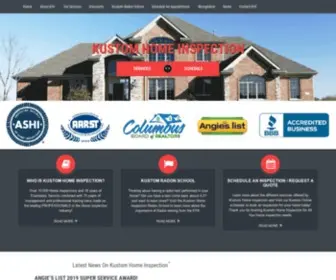 Kustomhi.com(Leading Professionals in the Home Inspection Industry) Screenshot