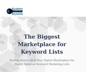 Kustomkeywords.com(Get your Niche Pack Today) Screenshot