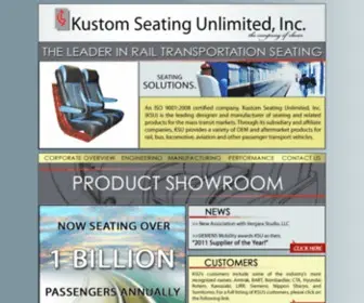 Kustomseating.com(Kustom Seating Unlimited) Screenshot