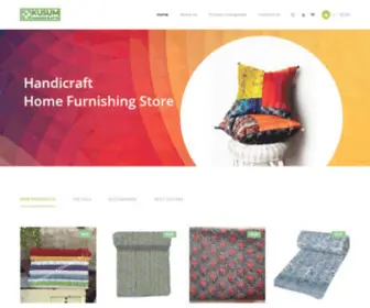 Kusumhandicrafts.com(Kusum Handicrafts) Screenshot