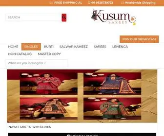 Kusumsarees.in(Buy Wholesale Catalog) Screenshot