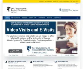 Kutopekaphysicians.com(The University of Kansas Physicians Topeka) Screenshot
