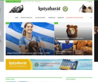 Kutyabarat.hu(Kutyabarát és kutyás életmód magazin) Screenshot