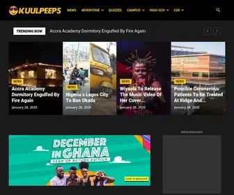 Kuulpeeps.com(Ghana Campus News and Lifestyle Site by Students) Screenshot