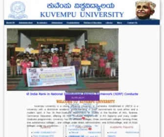 Kuvempu.ac.in(Kuvempu University) Screenshot