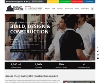 Kuwaitbuildingshow.com(We are pleased to announce the resumption of Kuwait Building Show and its sub) Screenshot