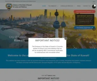 Kuwaitembassy.net(The Embassy of the State of Kuwait) Screenshot