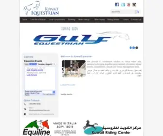 Kuwaitequestrian.com(Gulf Equestrian) Screenshot