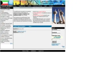 Kuwaittenders.com(Tender) Screenshot