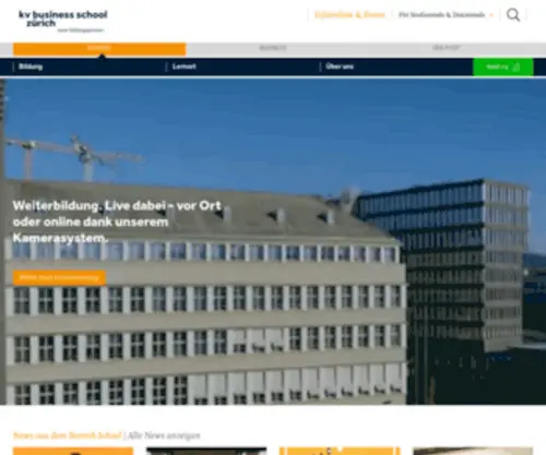 KV-Business-School.ch(Mit der Wahl des richtigen Bildungspartners beginnt Ihr Erfolg. Entdecken Sie unsere Angebote) Screenshot