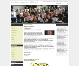 KV-Esenshamm.de(Homepage des KV Esenshamm) Screenshot