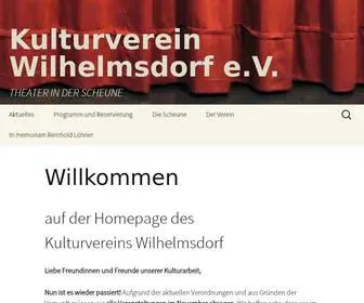 KV-Wilhelmsdorf.de(Kulturverein Wilhelmsdorf e.V) Screenshot