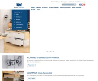 KV.com(The Knape and Vogt Manufacturing Company web site) Screenshot