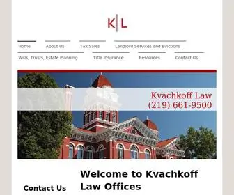 Kvachkofflaw.com(Kvachkoff Law Offices) Screenshot