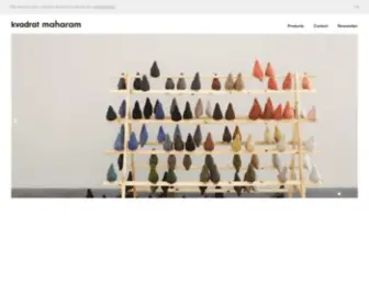 Kvadratmaharam.com(Kvadrat Maharam) Screenshot