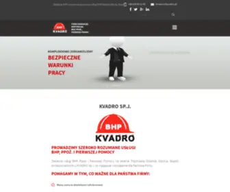 Kvadro.pl(KVADRO oferuje profesjonalne Kursy/Szkolenia/Usługi BHP) Screenshot