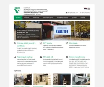 Kvalitet.co.rs(Kvalitet a.d) Screenshot