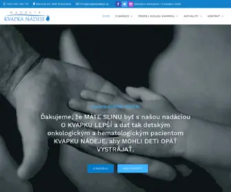 Kvapkanadeje.sk(Nadácia KVAPKA NÁDEJE) Screenshot