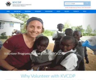 KVCDP.org(Volunteer in Kenya) Screenshot