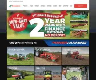 Kverneland.co.nz(Brought to you by Power Farming) Screenshot