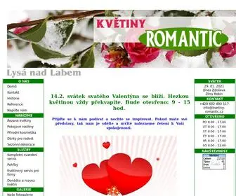 Kvetiny-Romantic.cz(Květiny) Screenshot