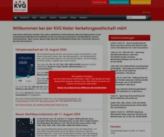 KVG-Kiel.de(Kieler Verkehrsgesellschaft mbH) Screenshot