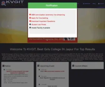 Kvgit.org(Khandelwal girls college) Screenshot