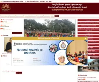 Kvichhanathsurat.com(Kendriya Vidyalaya No.1 Ichhanath Surat) Screenshot