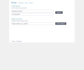 Kvikr.com(Flights search) Screenshot