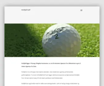 Kvitfjellgolf.no(Kvitfjell Golf) Screenshot