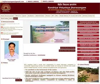 KVjharasangam.in(Kendriya Vidyalaya Jharasangam) Screenshot