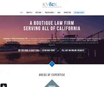 KVklawyers.com(Leading California with a New Approach to Law) Screenshot