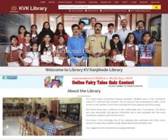 KVklibrary.in(Kendriya Vidyalaya Library official website. Library KV Kanjikode) Screenshot