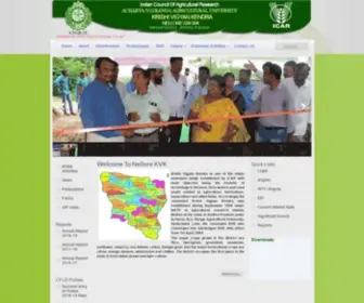 KVknellore-Angrau.org(Krishi Vigyan Kendra) Screenshot