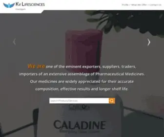 Kvlifesciences.com(KV Lifesciences) Screenshot