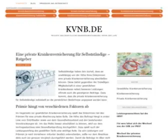 KVNB.de(Eine private Krankenversicherung für Selbstständige) Screenshot