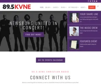 Kvne.com(Christian Radio Station Tyler TX) Screenshot
