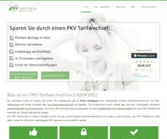 Kvoptimal.de(Private Krankenversicherung und PKV Tarifwechsel) Screenshot