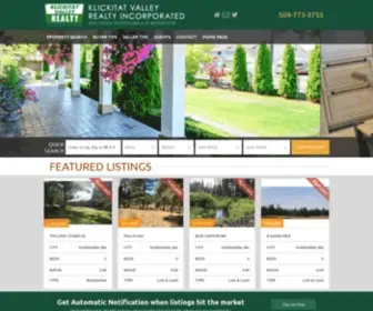 Kvrealty.com(Goldendale WA Real Estate Listings) Screenshot